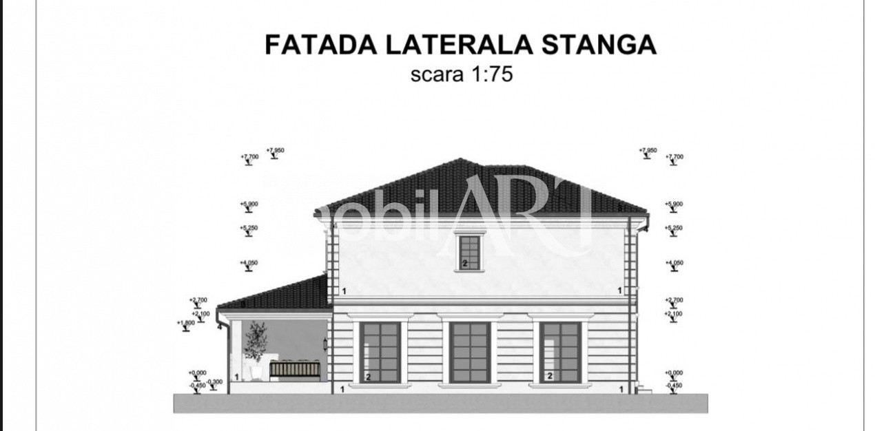 Teren - 1500 mp, utilități , proiect casa  și autorizație de construcție